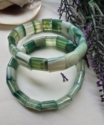 15 MM Yeşil Madagaskar Akik Taşı Bileklik