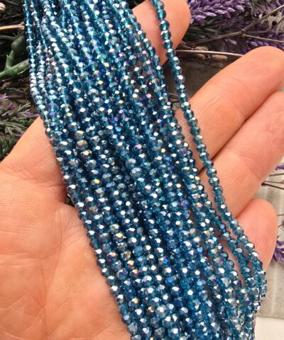 3 MM Şeffaf Çin Kristal Cam Boncuk Çeşitleri No:3 - 511