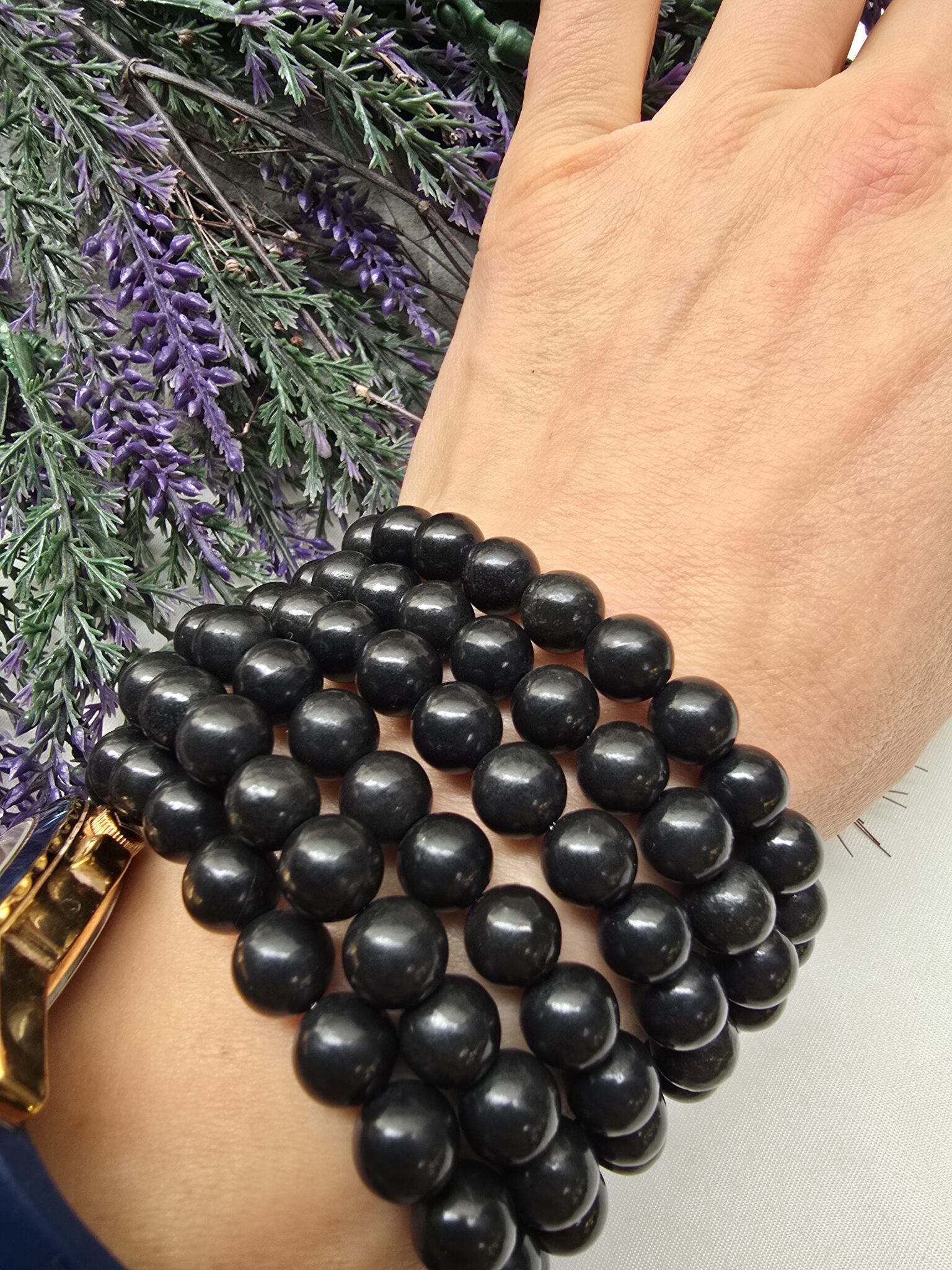 8 MM Şungit Taşı Bilekik