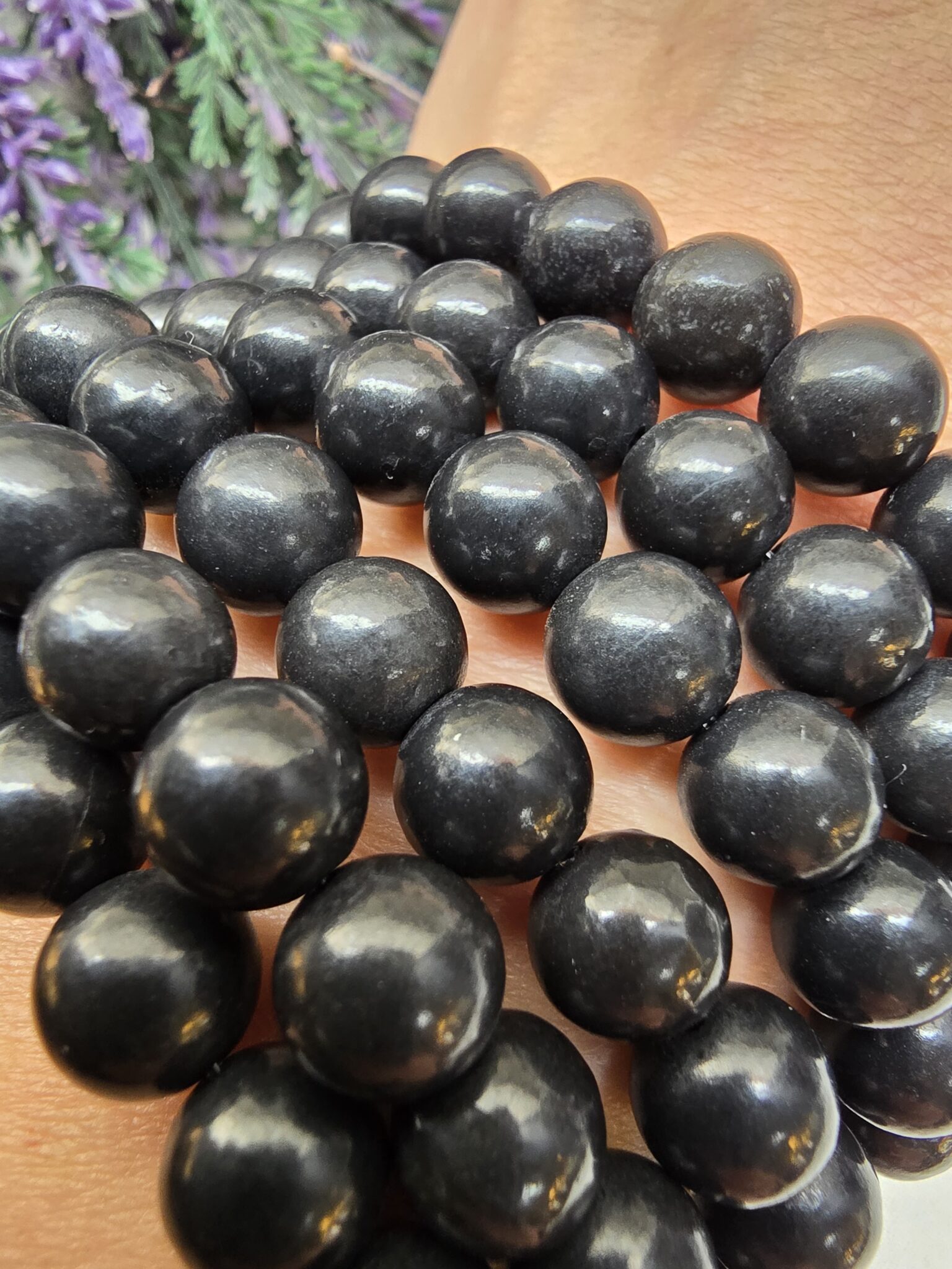 8 MM Şungit Taşı Bilekik - Görsel 3