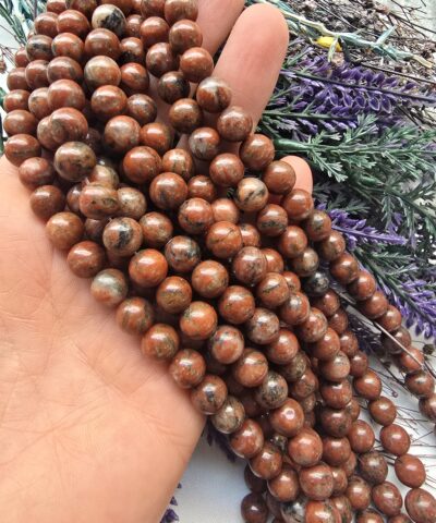 8 MM Küre Toprak Kırmızısı Ceyt Taşı