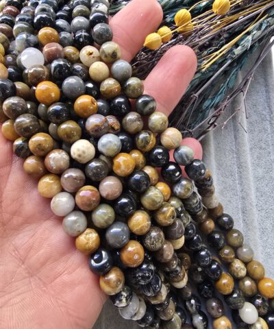 8 MM Faset Kartal Gözü Ceyt Taşı