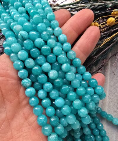 8 MM Faset Larimar Ceyt Taşı