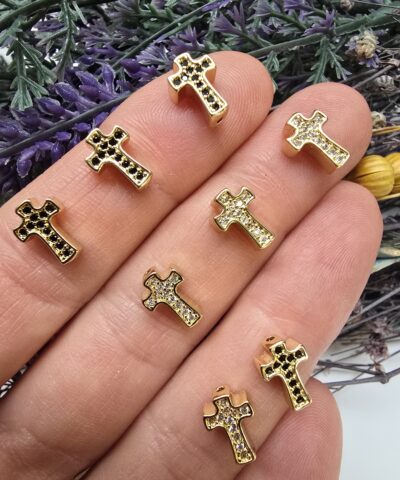 10 MM Zirkon Taşlı Haç Ara Aparat