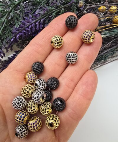 10 MM Zirkon Taşlı Top Ara Aparat