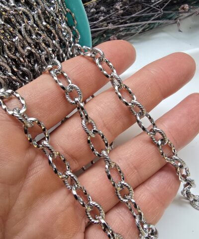 7x11 MM Halka Burma Çelik  Takı Zinciri