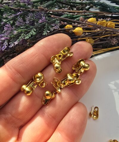 Stainless Steel 6 MM Çelik Midye Kapama Yandan Açılır - Gold