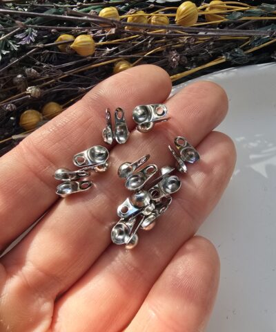 Stainless Steel 6 MM Çelik Midye Kapama Yandan Açılır - Gümüş