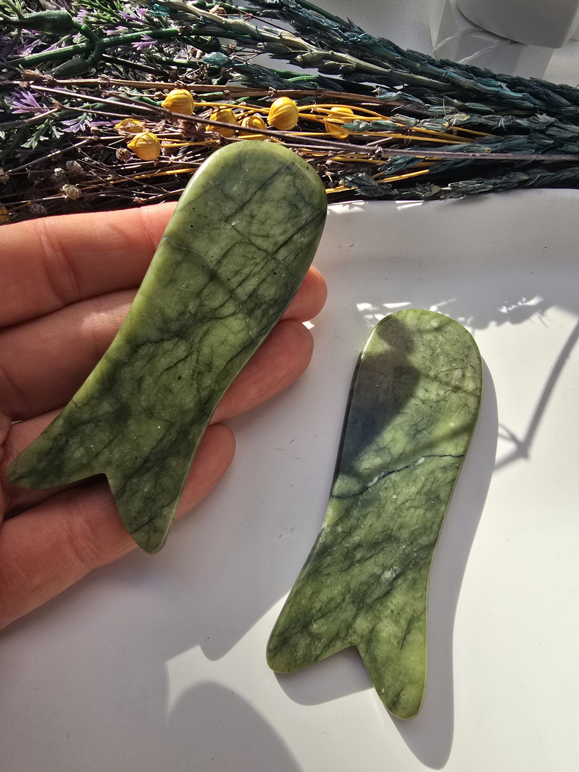 Gua Sha Yeşim Taşı