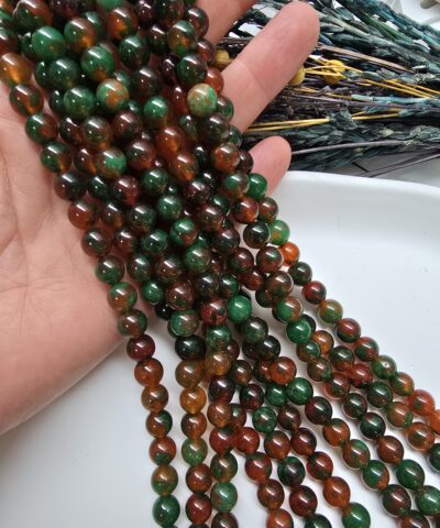 8 MM Küre Yosunlu Karnelyan Ceyt Taşı