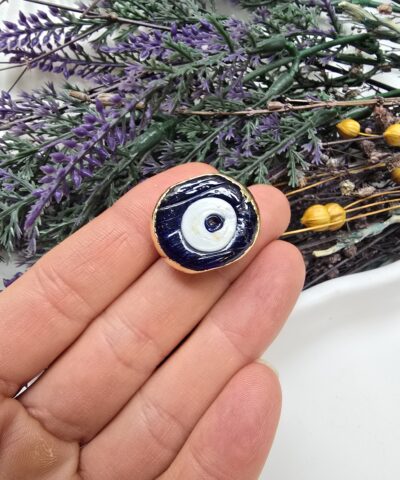 23 MM Altın Kaplama Dana Gözü Nazar - 506