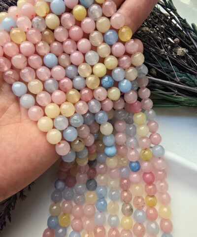 8 MM Faset Morganit Ceyt Taşı