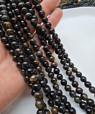 8 MM AB Kalite Siyah Kaplan Gözü