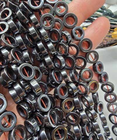 10 MM Halka Hematit Taşı - Füme