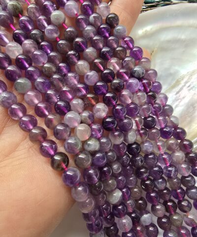 6 MM Dumanlı Premium Kalite Ametist Taşı