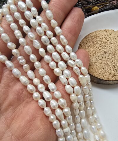 Alternative view of 4X6 MM Yumurta Doğal Barok İnci