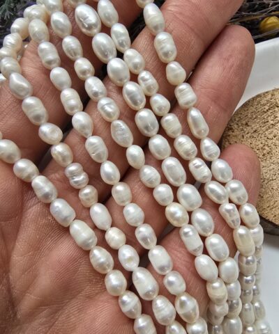 4X6 MM Yumurta Doğal Barok İnci