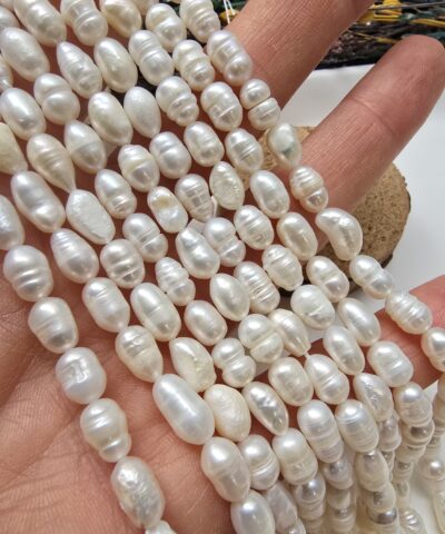6x9 MM Arpa AAA Beyaz Doğal İnci