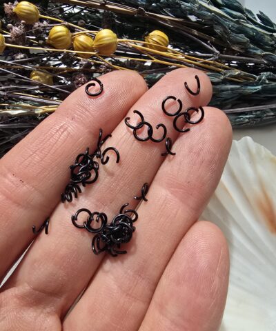 Siyah Metal Halka Takı Malzemesi