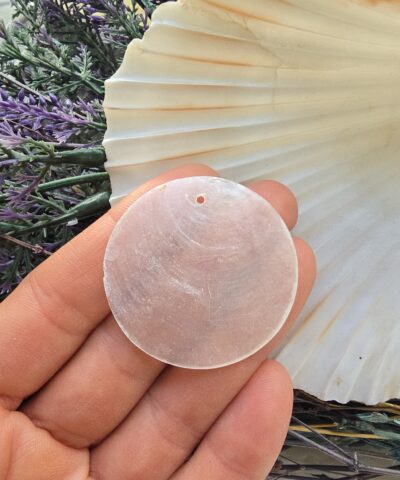 40 MM Tek Delikli Doğal Sedef Pul