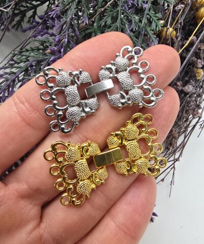 4 Halka Kelebek Klips Takı Malzemesi