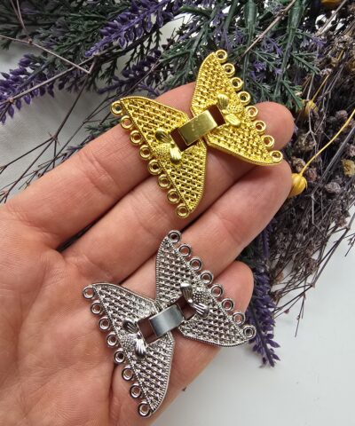 8 Halka Kelebek Klips Takı Malzemesi