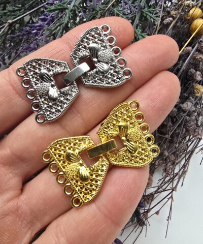 5 Halka Kelebek Klips Takı Malzemesi