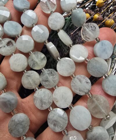 Alternative view of 10 MM Faset Tablet Akuamarin Taşı