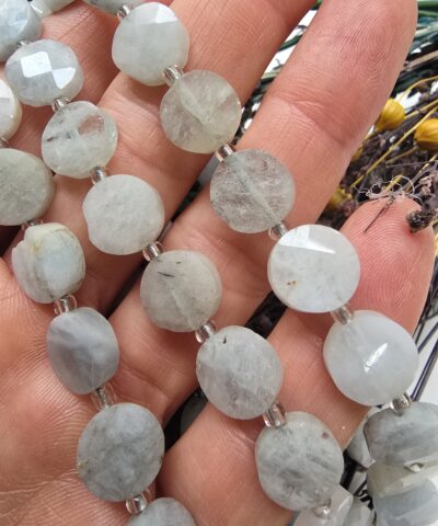 10 MM Faset Tablet Akuamarin Taşı