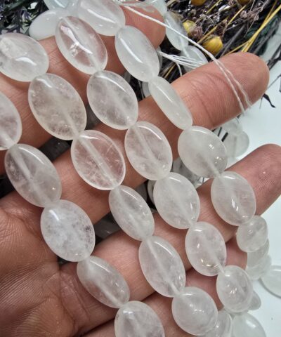 Alternative view of 10x14 MM Oval Kristal Kuvars Dizi Doğal Taş