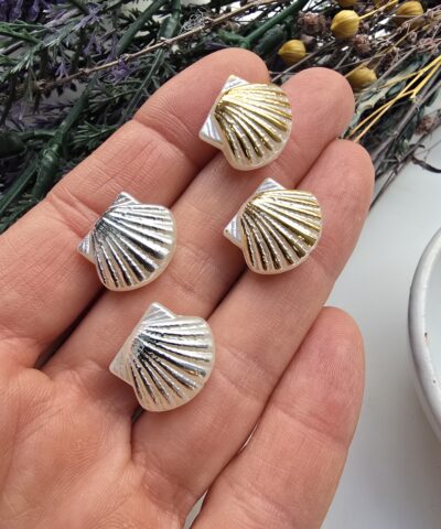 15 MM Deniz Kabuğu Şekilli Plastik İnci