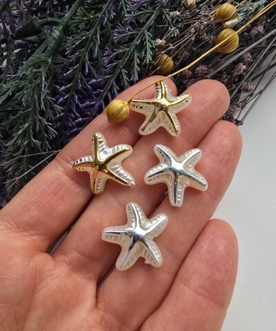 18 MM Deniz Yıldızı Şekilli Plastik İnci