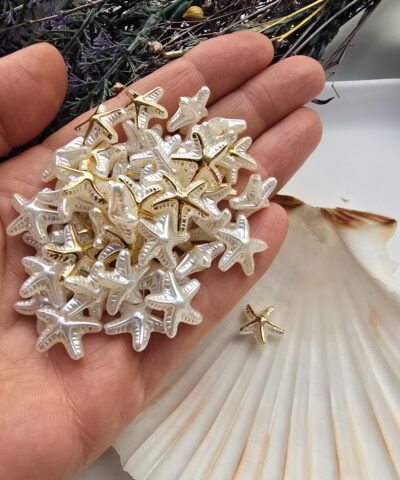 14 MM Deniz Yıldızı Şekilli Plastik İnci