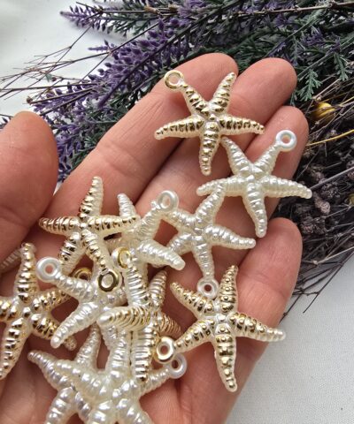 3 CM Altın Yaldızlı Deniz Yıldızı