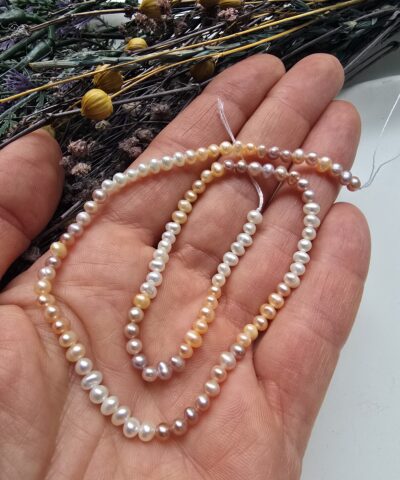 Alternative view of 3-4 MM Mix Premium Oval Barok Doğal İnci
