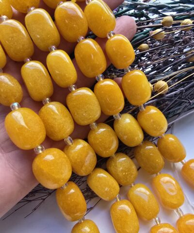 13x18 MM Tambur Sitrin Renkli Kuvars Taşı
