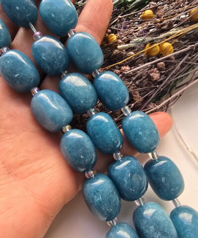 13x18 MM Tambur Safir Renkli Kuvars Taşı