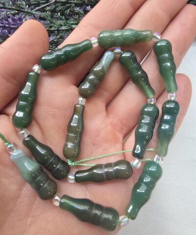 8x25 MM Tespih  İmame Şekilli Aventurin Taşı
