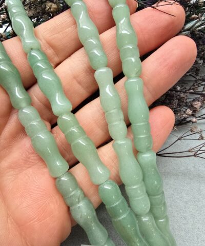 8x25 MM Tespih İmame Şekilli Aventurin Taşı