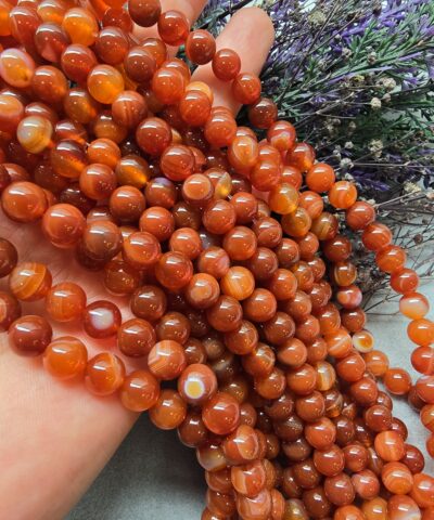 AAA 8 MM Kahve Madagaskar Akik Taşı