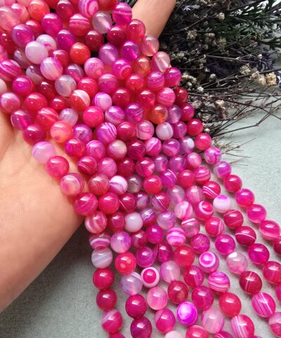 AAA 8 MM Pembe Madagaskar Akik Taşı