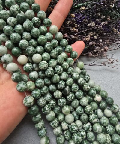 8 MM Yeşil Benekli Jasper Taşı