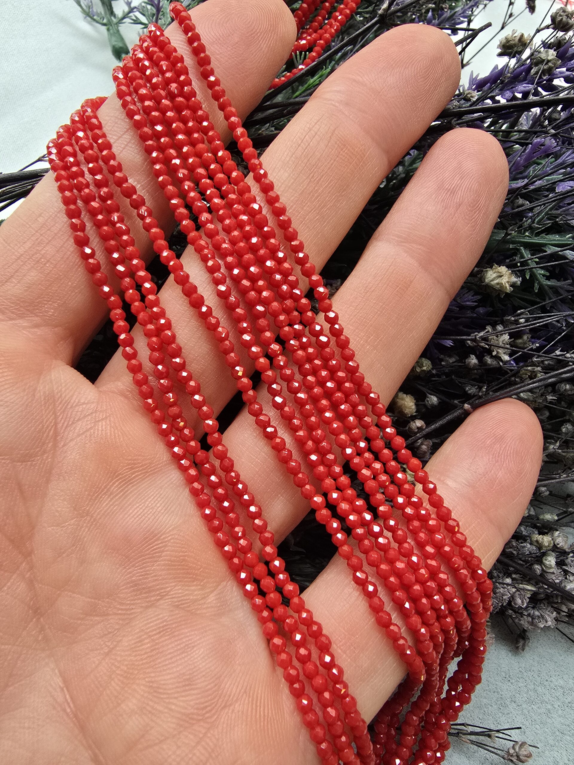 2 MM Faset Mercan Renkli Kuvars Taşı