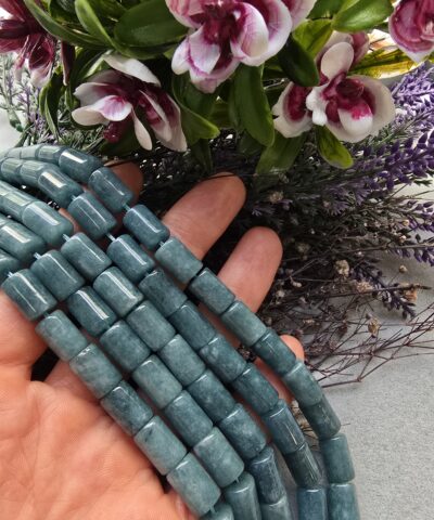 8x12 MM Silindir Kesme İyolid Renkli Kuvars Taşı