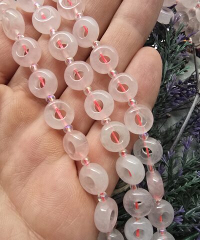 10 MM Yüzük Şekilli Pembe Kuvars Taşı