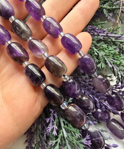 10x13 MM Oval Silindir Ametist Taşı