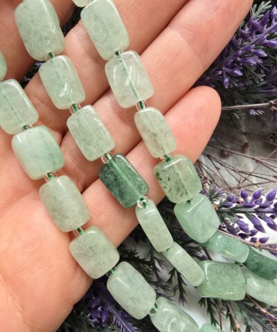 10x13 MM Dikdörtgen Şekilli Aventurin Taşı