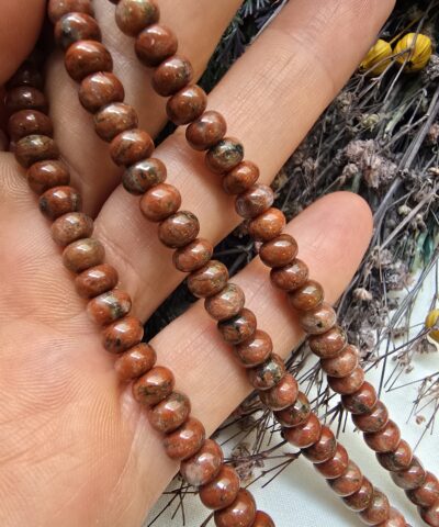 6X4 MM Rondela Kırmızı Jasper Taşı