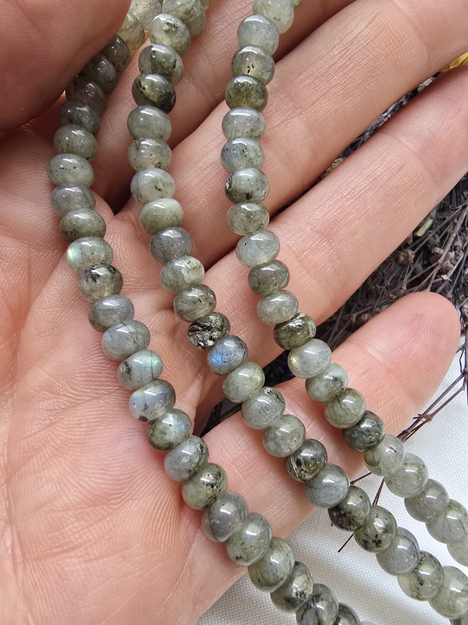 6X4 MM Rondela Labradorit Taşı