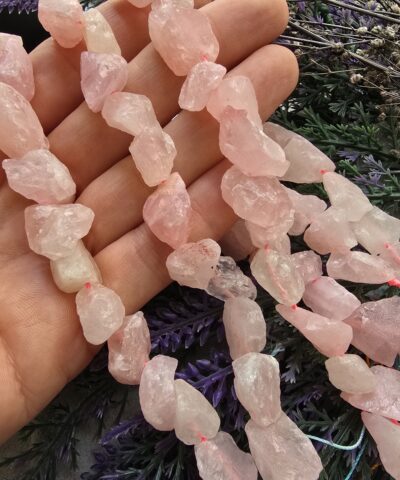 10-12 MM Ham Kırık Pembe Kuvars Doğal Taş